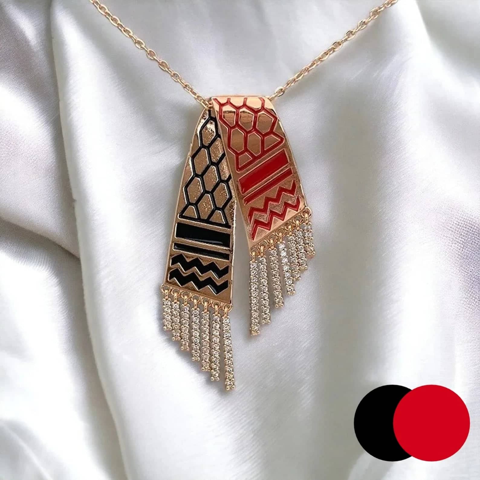 Pendentif keffieh Palestine – doré