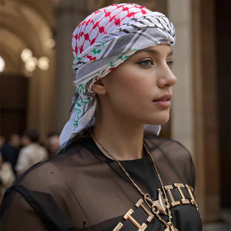 Keffieh aux couleurs de la Palestine femme
