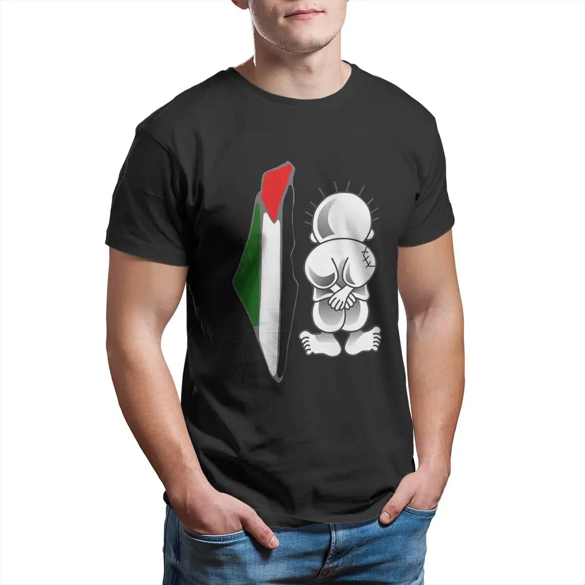 T-shirt enfant de Palestine – noir, s