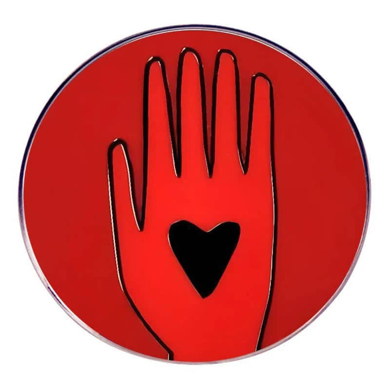 Pin's main rouge Palestine