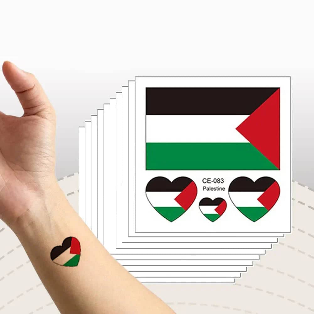 Tatouage Palestine éphémère