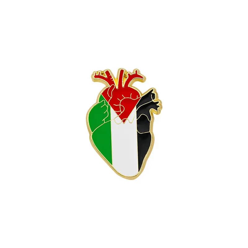 Pin's cœur anatomique Palestine