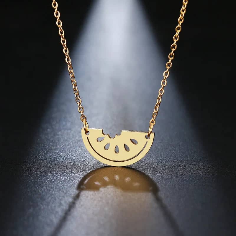 Collier pastèque – doré