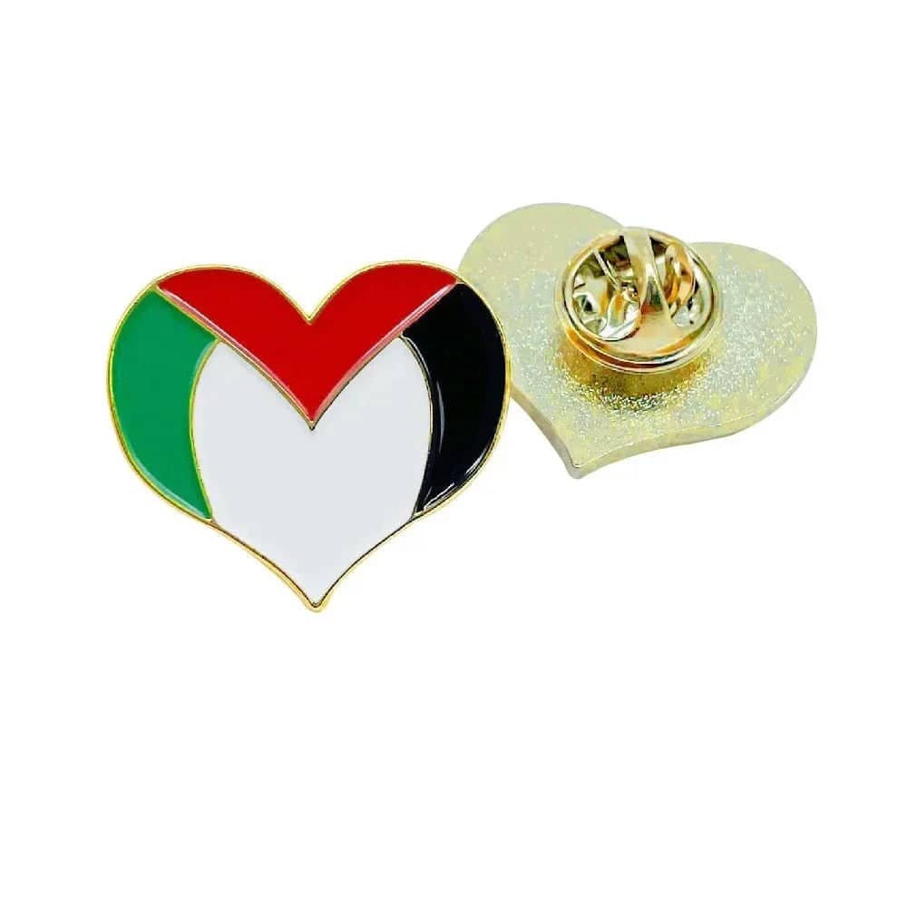 Pin's cœur drapeau Palestine