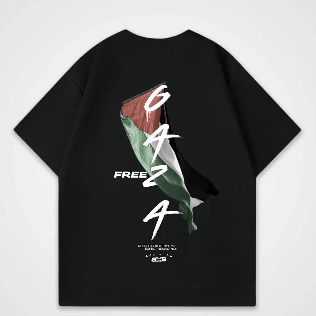 T-shirt Free Gaza – noir, s