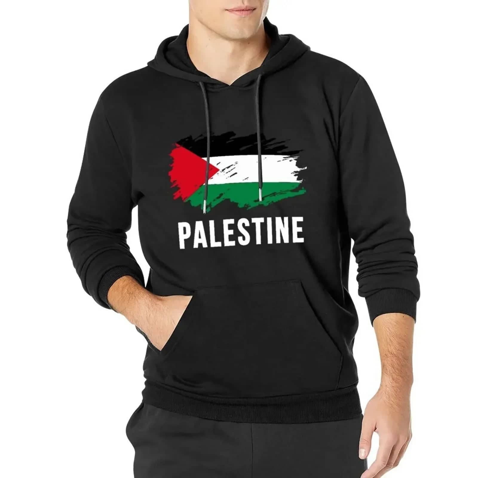 Sweat à capuche homme drapeau Palestine